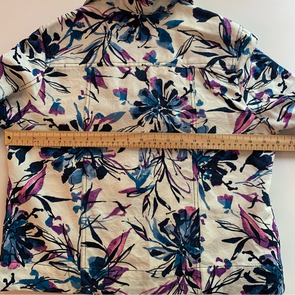 TanJay Floral Print Blazer Jacket Sz 8P - Picture 10 of 14